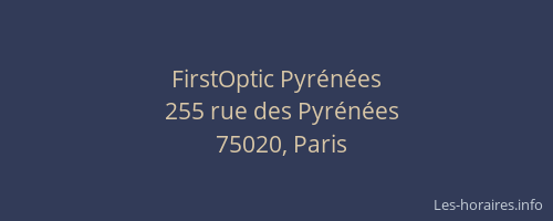 FirstOptic Pyrénées