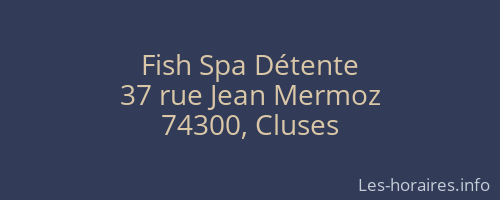 Fish Spa Détente