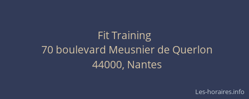 Fit Training