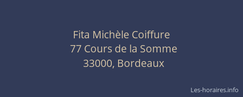 Fita Michèle Coiffure