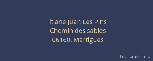 Fitlane Juan Les Pins