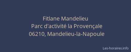 Fitlane Mandelieu