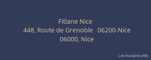 Fitlane Nice