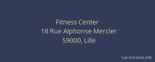 Fitness Center