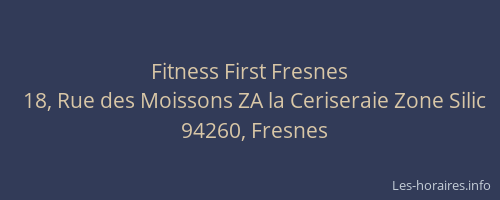 Fitness First Fresnes