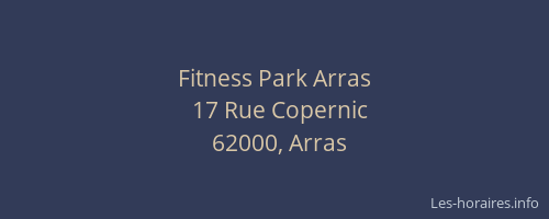 Fitness Park Arras