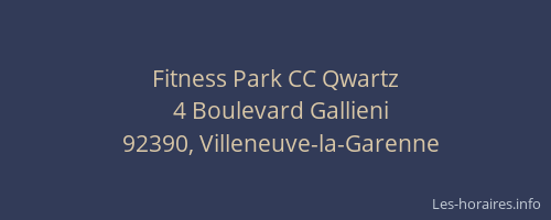 Fitness Park CC Qwartz
