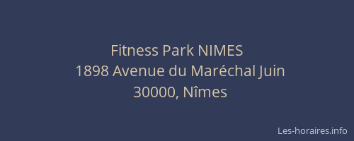 Fitness Park NIMES