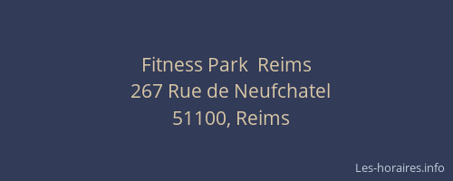 Fitness Park  Reims