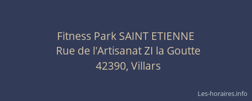 Fitness Park SAINT ETIENNE