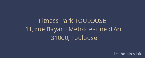 Fitness Park TOULOUSE