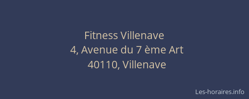 Fitness Villenave
