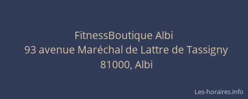 FitnessBoutique Albi