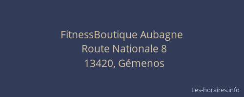 FitnessBoutique Aubagne