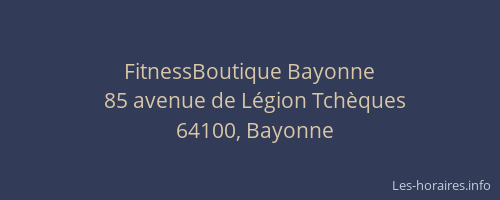 FitnessBoutique Bayonne