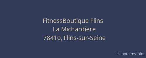 FitnessBoutique Flins