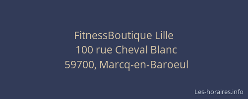 FitnessBoutique Lille