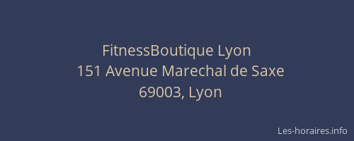 FitnessBoutique Lyon