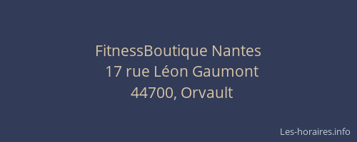 FitnessBoutique Nantes