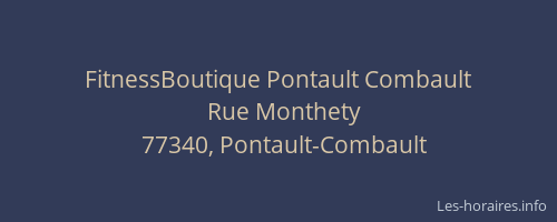 FitnessBoutique Pontault Combault