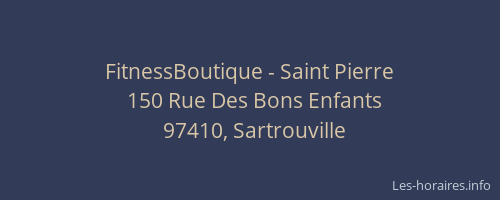 FitnessBoutique - Saint Pierre
