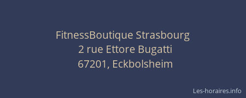 FitnessBoutique Strasbourg