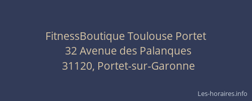 FitnessBoutique Toulouse Portet