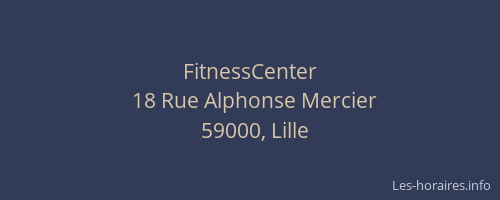 FitnessCenter
