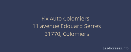 Fix Auto Colomiers