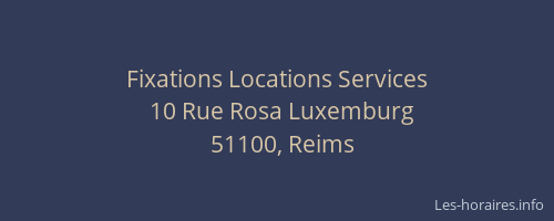 Fixations Locations Services