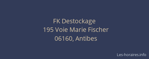 FK Destockage