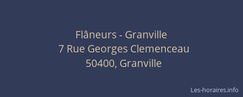 Flâneurs - Granville