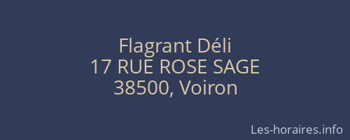 Flagrant Déli