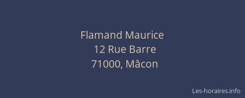 Flamand Maurice