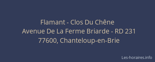 Flamant - Clos Du Chêne