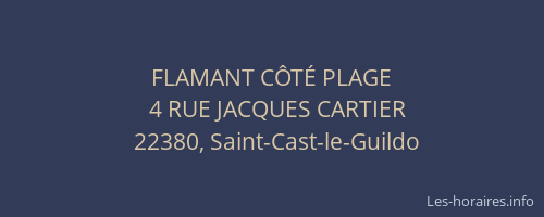 FLAMANT C&Ocirc;T&Eacute; PLAGE