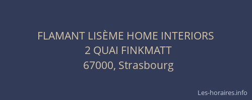 FLAMANT LISÈME HOME INTERIORS