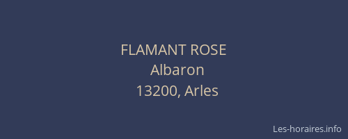 FLAMANT ROSE