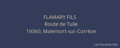 FLAMARY FILS