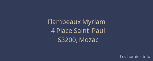 Flambeaux Myriam