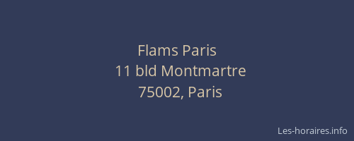 Flams Paris