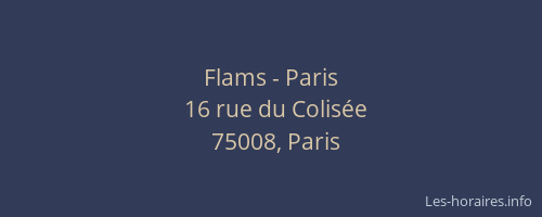 Flams - Paris