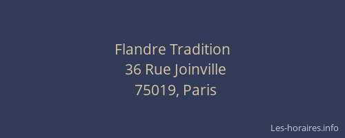 Flandre Tradition