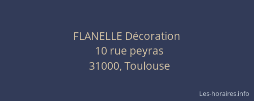 FLANELLE Décoration