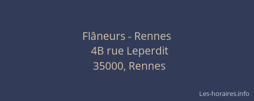 Flâneurs - Rennes
