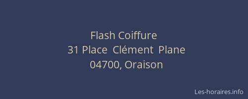 Flash Coiffure