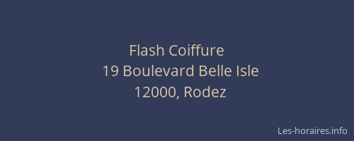 Flash Coiffure