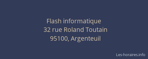 Flash informatique