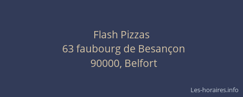 Flash Pizzas