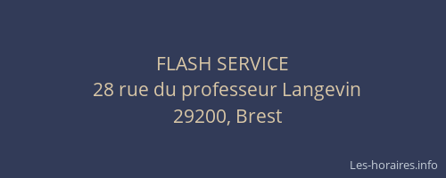 FLASH SERVICE
